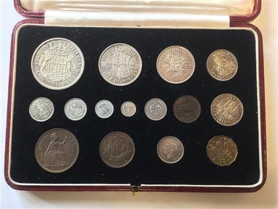 Cased specimen coins 1937